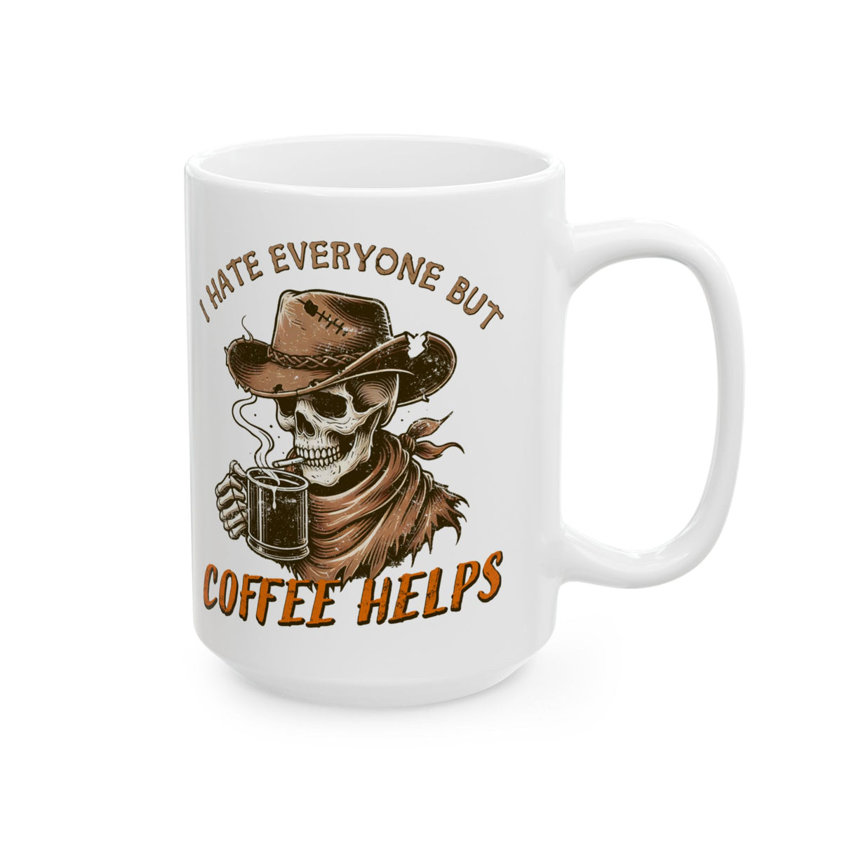 Cowboy Skeleton Coffee Mug – Western Gothic Gift