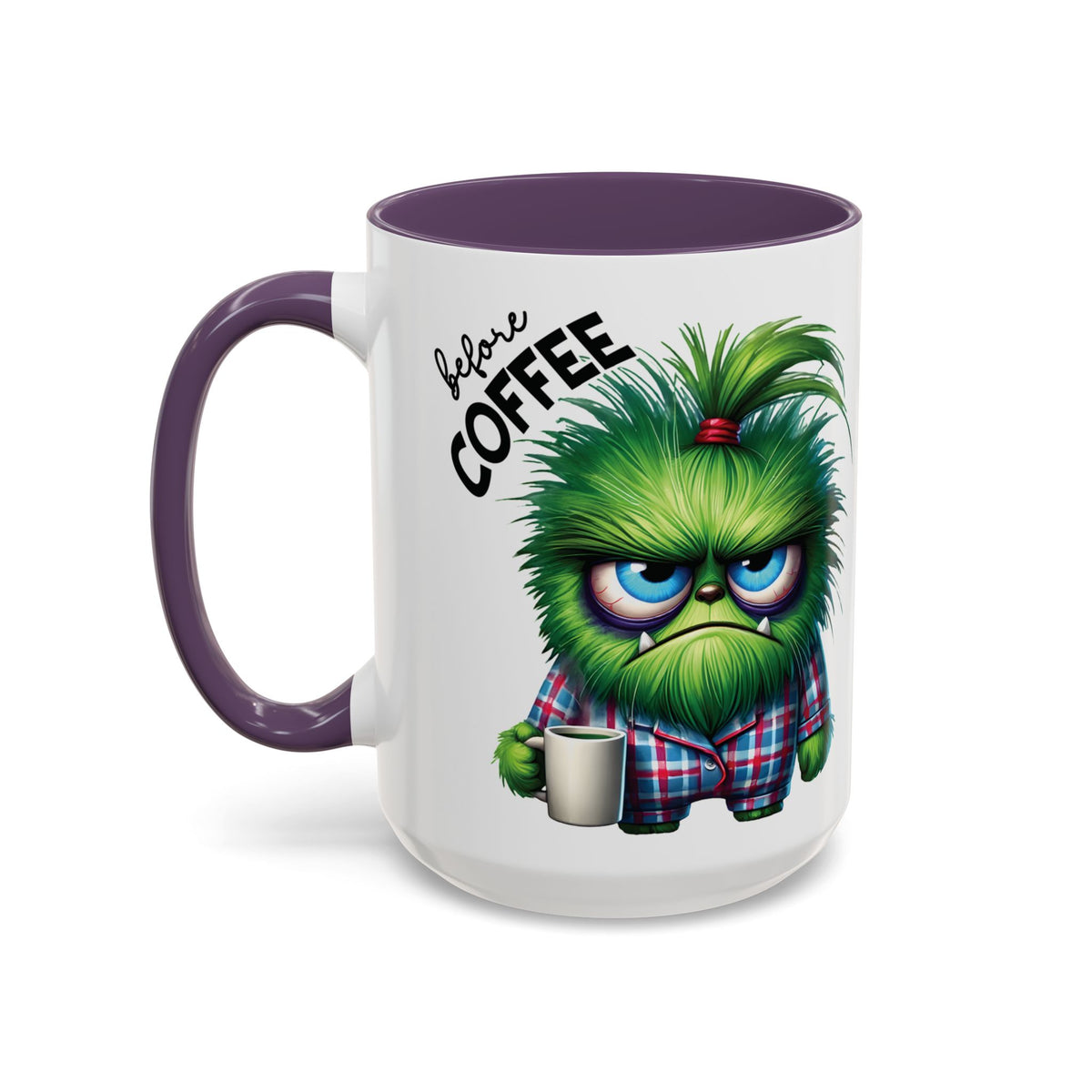 Angry Monster Before Coffee Funny Mug