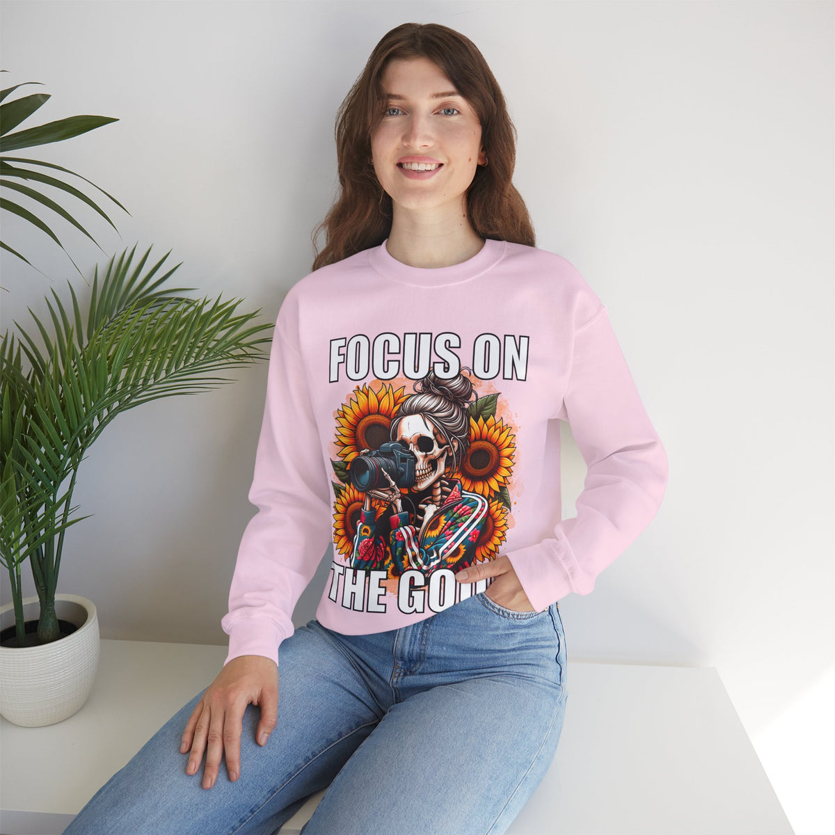 Focus on the Good Inspirational Sweatshirt