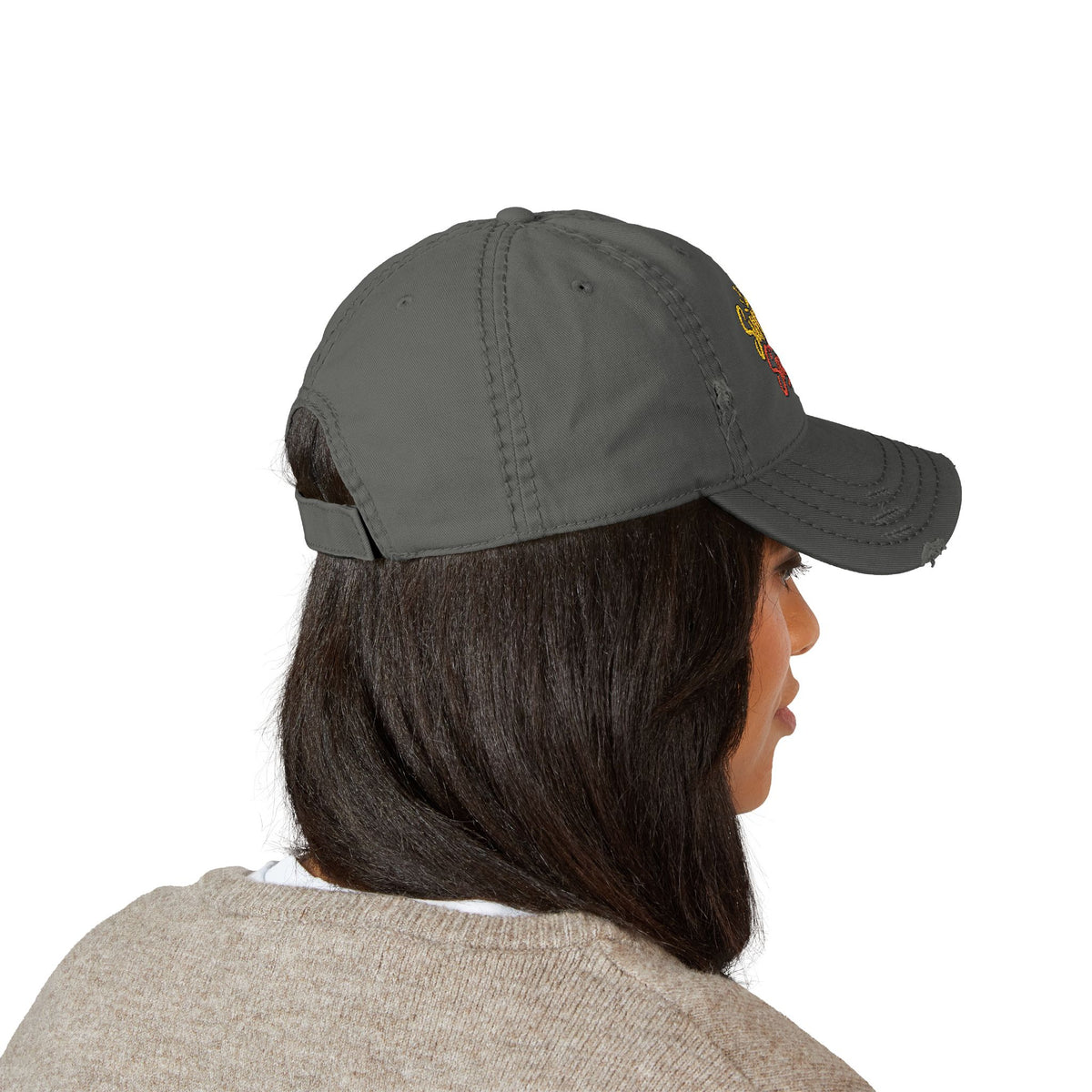 Sunshine & Sarcasm Embroidered Distressed  Hat