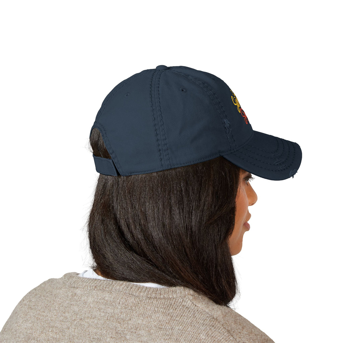 Sunshine & Sarcasm Embroidered Distressed  Hat
