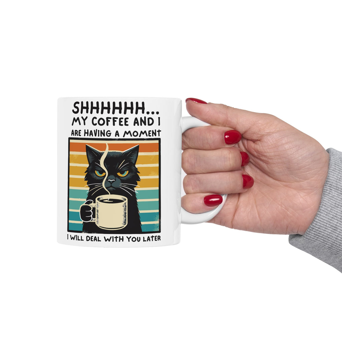 Funny Cat Coffee Mug – Gift for Cat Lovers