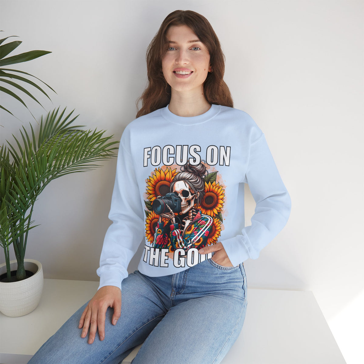 Focus on the Good Inspirational Sweatshirt