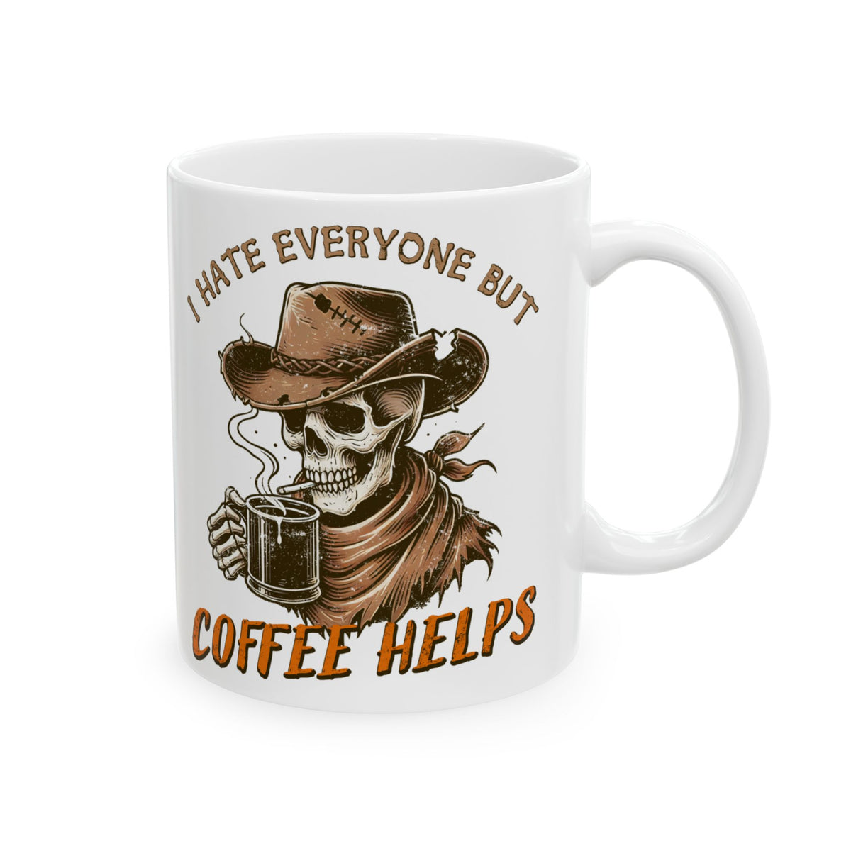 Cowboy Skeleton Coffee Mug – Western Gothic Gift