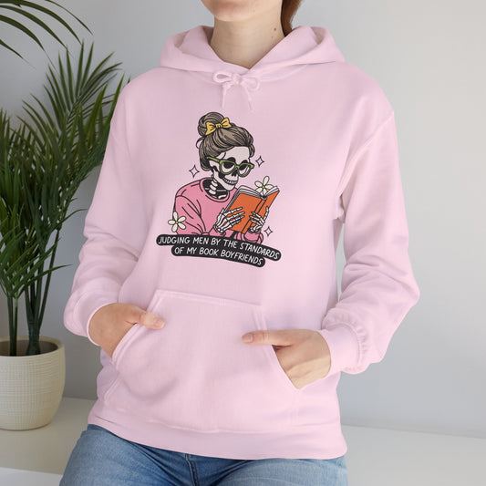 Judging Men by My Book Boyfriends Reader Hoodie