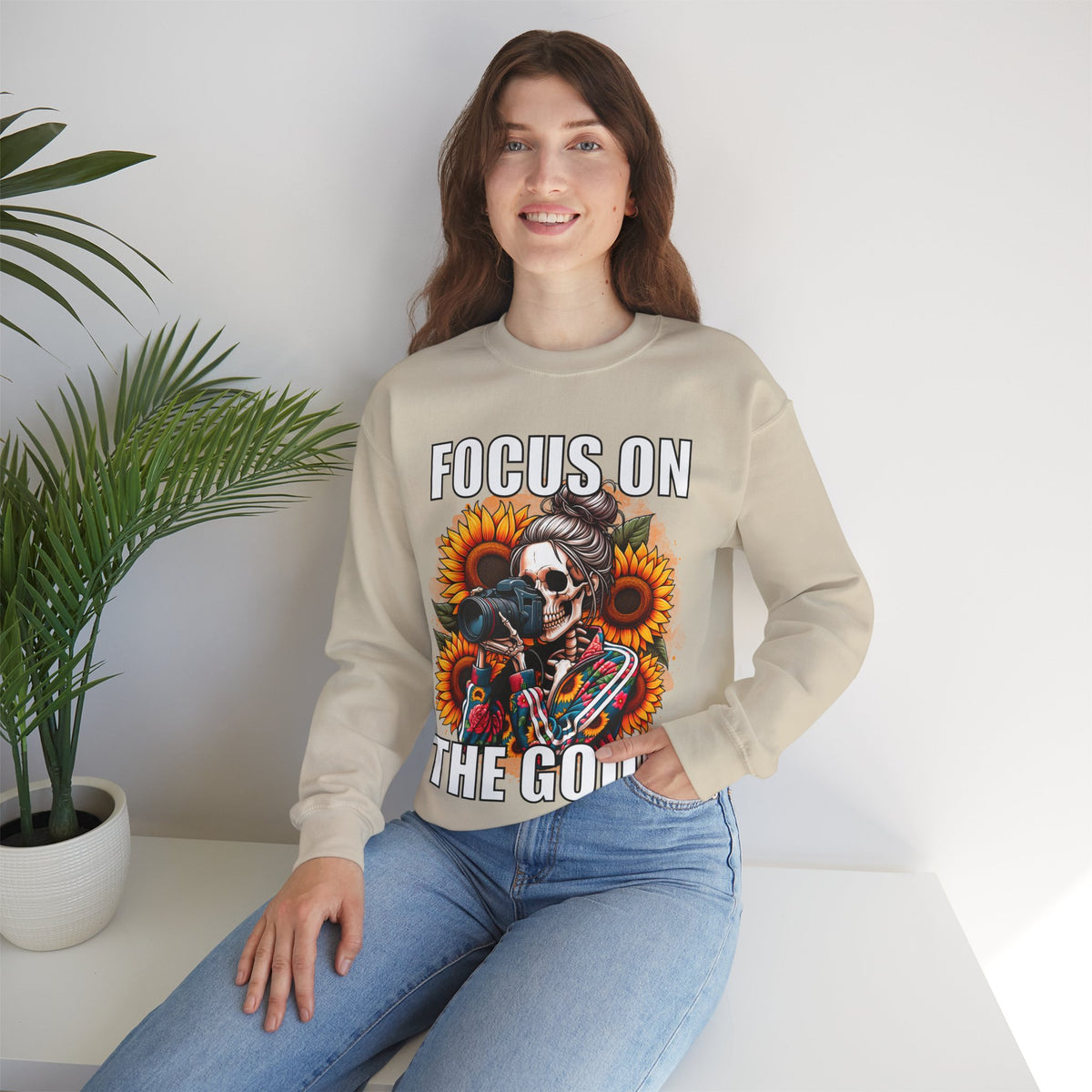 Focus on the Good Inspirational Sweatshirt