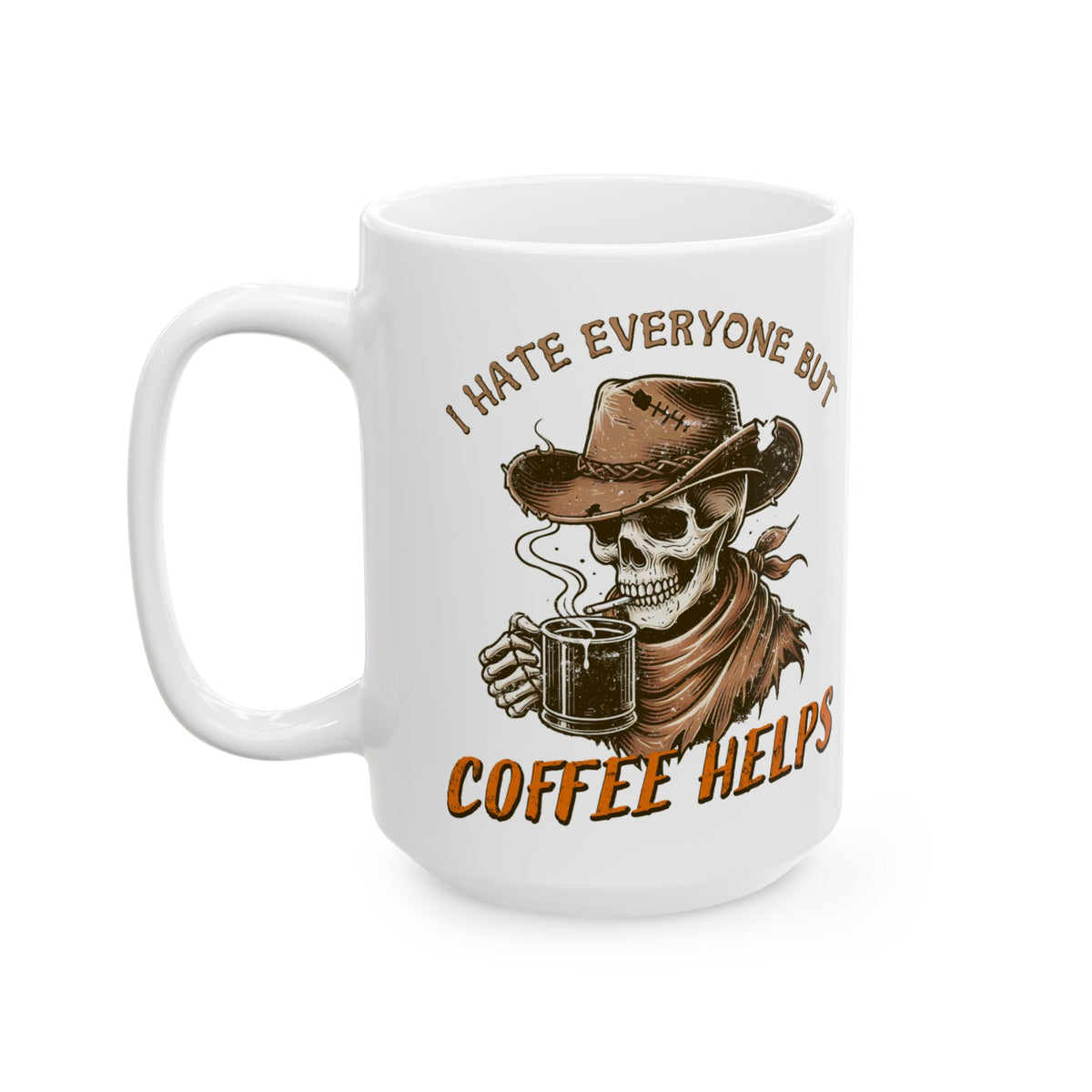 Cowboy Skeleton Coffee Mug – Western Gothic Gift