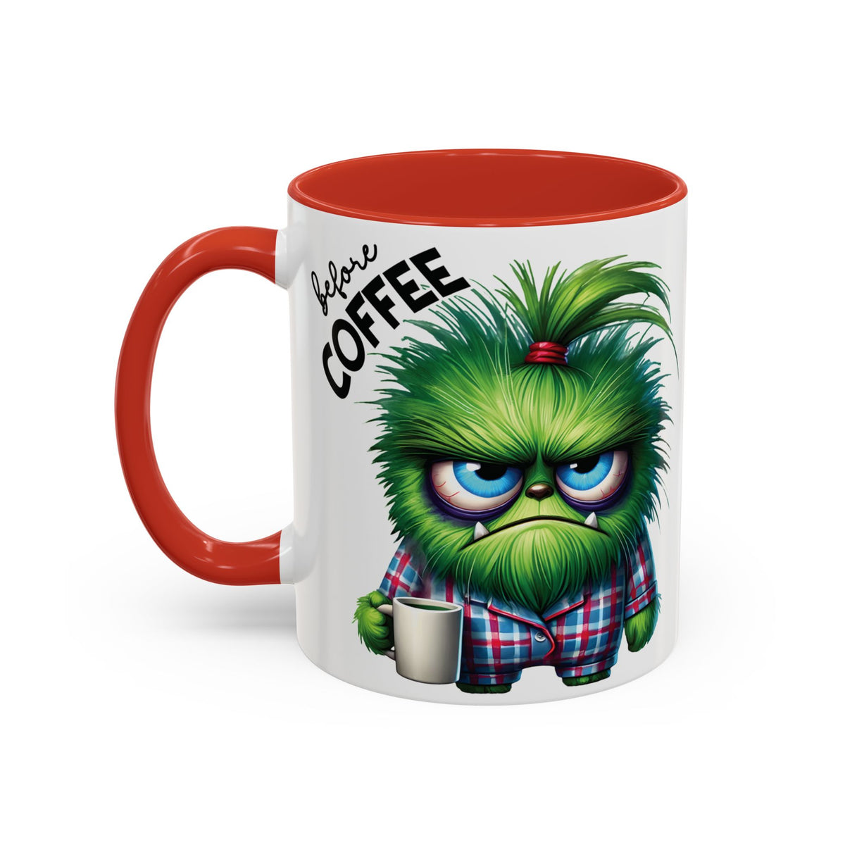 Angry Monster Before Coffee Funny Mug