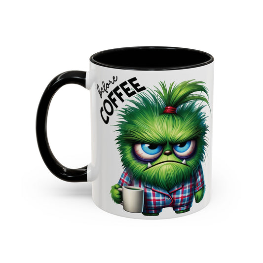 Angry Monster Before Coffee Funny Mug