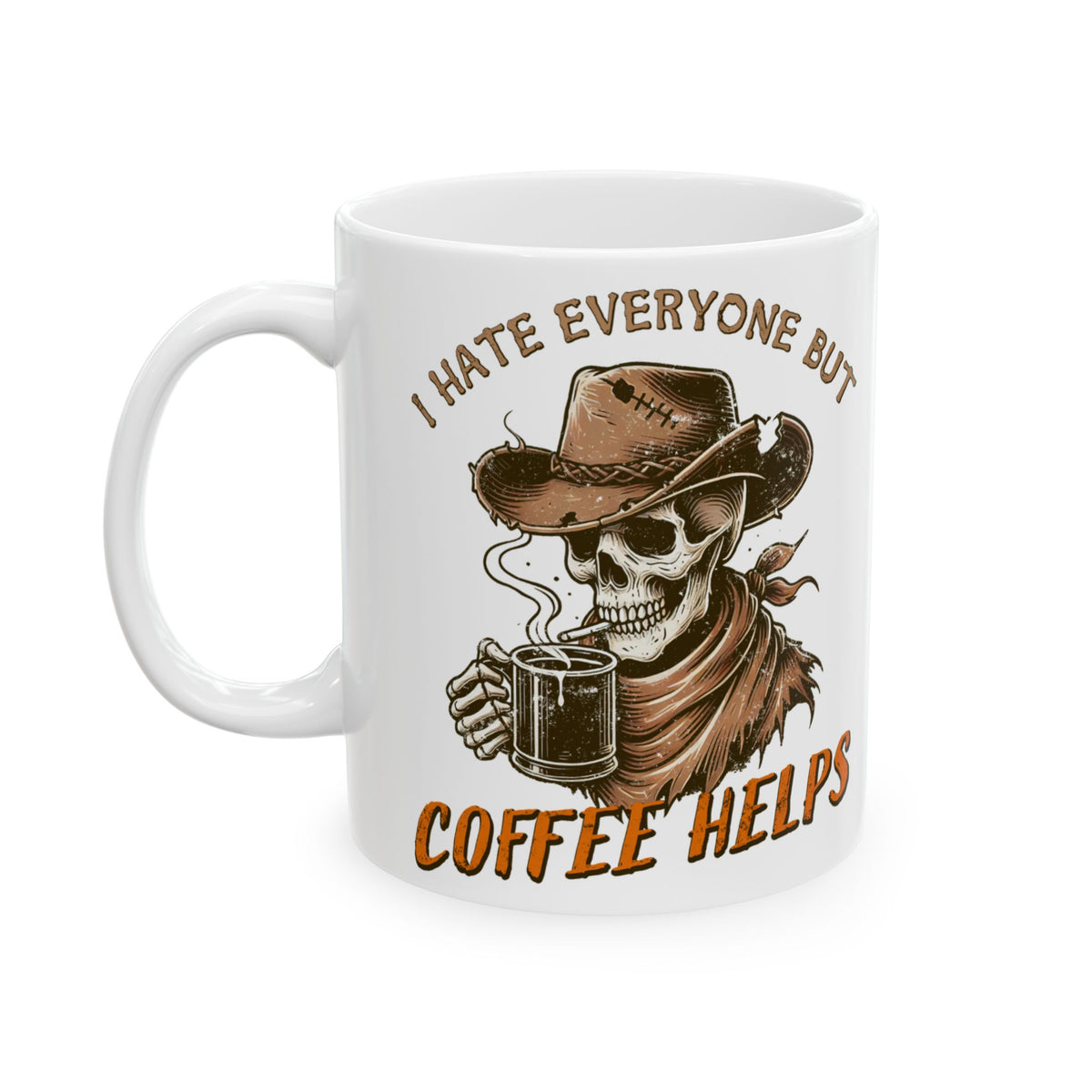 Cowboy Skeleton Coffee Mug – Western Gothic Gift