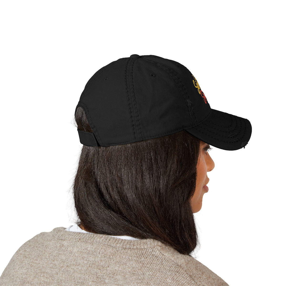 Sunshine & Sarcasm Embroidered Distressed  Hat