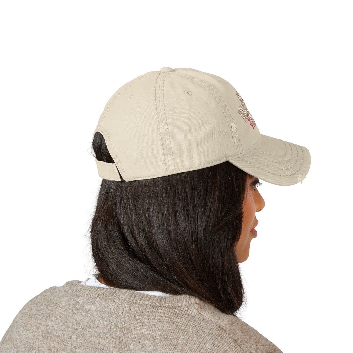 Not Volunteering Today Embroidered Distressed Hat | Funny Women's Cap