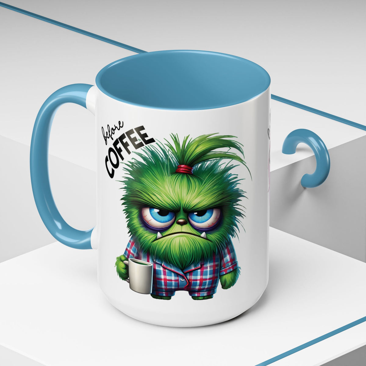 Angry Monster Before Coffee Funny Mug