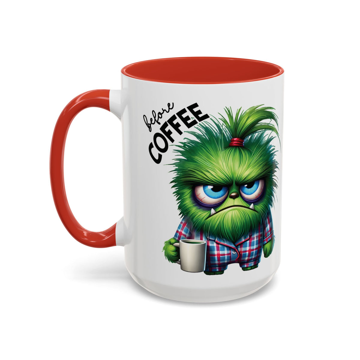 Angry Monster Before Coffee Funny Mug