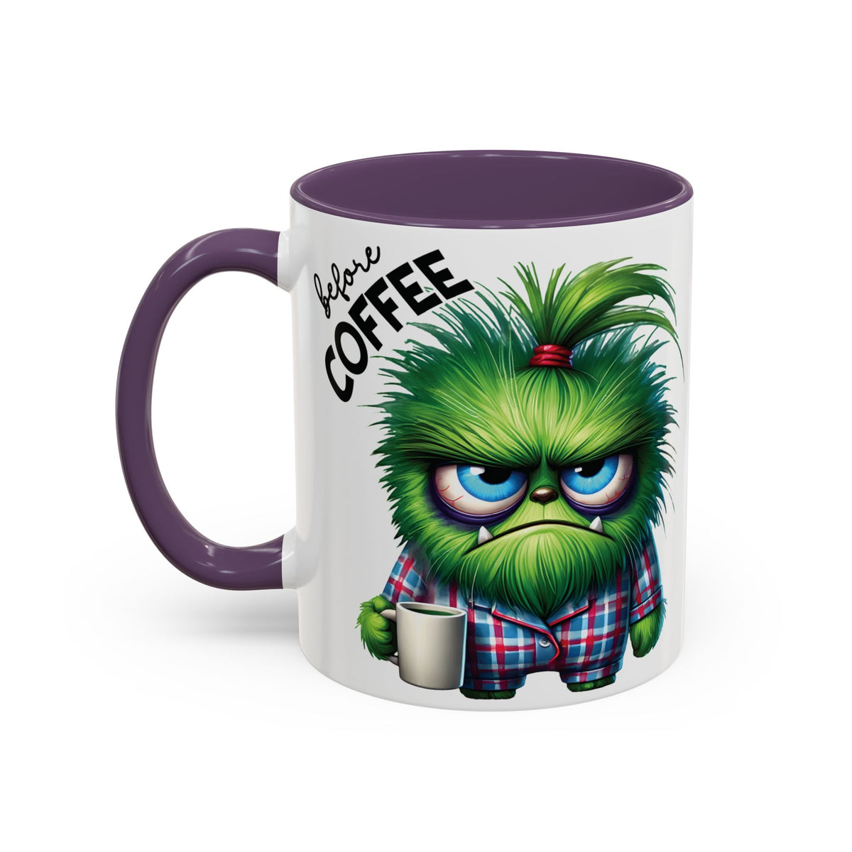 Angry Monster Before Coffee Funny Mug