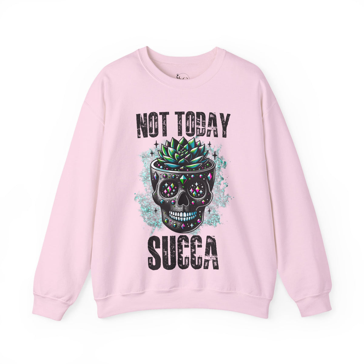 Not Today Succulent Skull Graphic Sweatshirt
