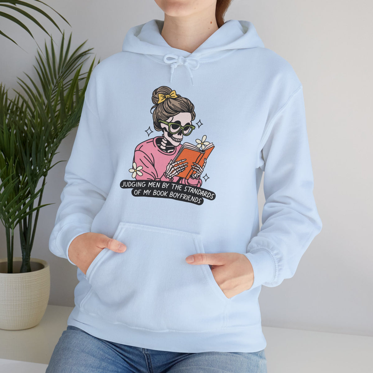 Judging Men by My Book Boyfriends Reader Hoodie